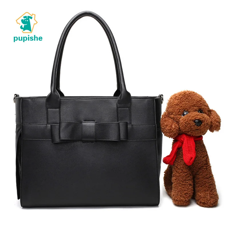  Pet Carriers for Small Dogs Cat Bag Fashion Cute Black Bow Travel Dog Carrier Portable Breathable D