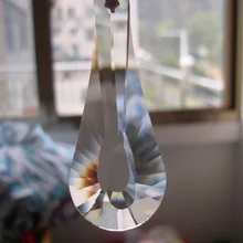 76 мм 500 шт формы пунктуации стеклянные подвески для люстры висячая лампа хрустальная стеклянная призма и кулон