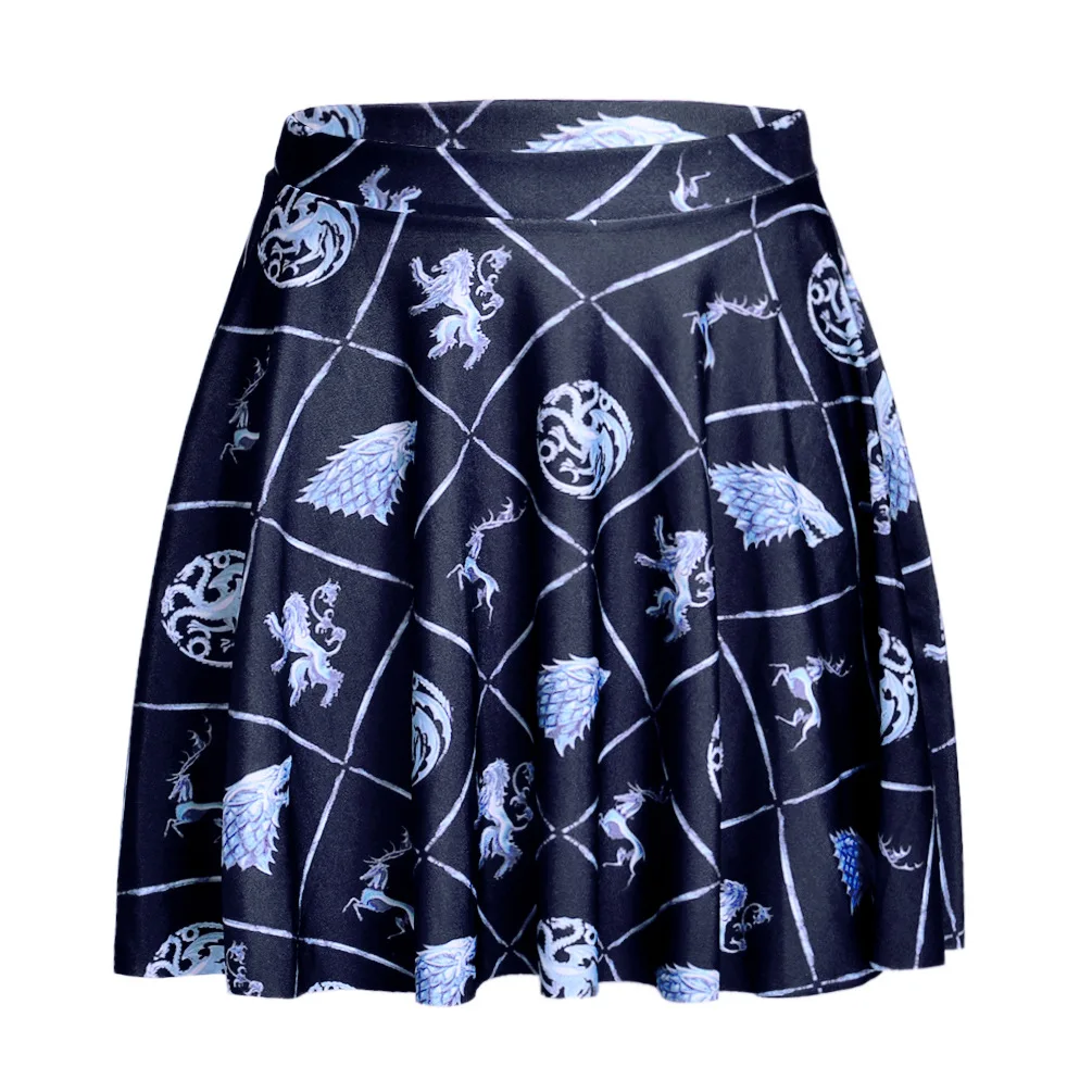 Saia Faldas Mujer Midi Skirt New Summer Europe And The With Same Number Of Hot Printed Digital Palaeontological Skt1107 | Женская одежда