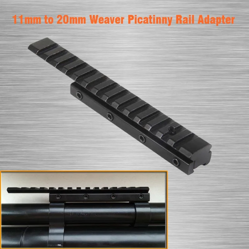 

Hunting Airsoft 15.5cm Length Dovetail 11mm to 20mm Weaver Picatinny Rail Adapter Scope Mount Base Hunting Rifle