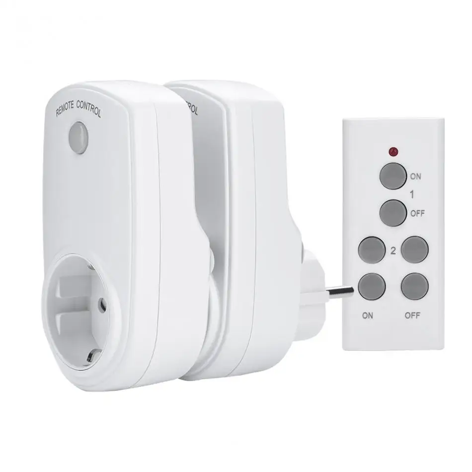 EU Plug Socket Remote Control Outlet Power Saving Wireless Outlet for