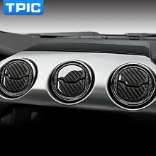 Для Ford Mustang Carbon Fiber автомобильный внутренний центральный кондиционер на выходе декоративная наклейка аксессуары