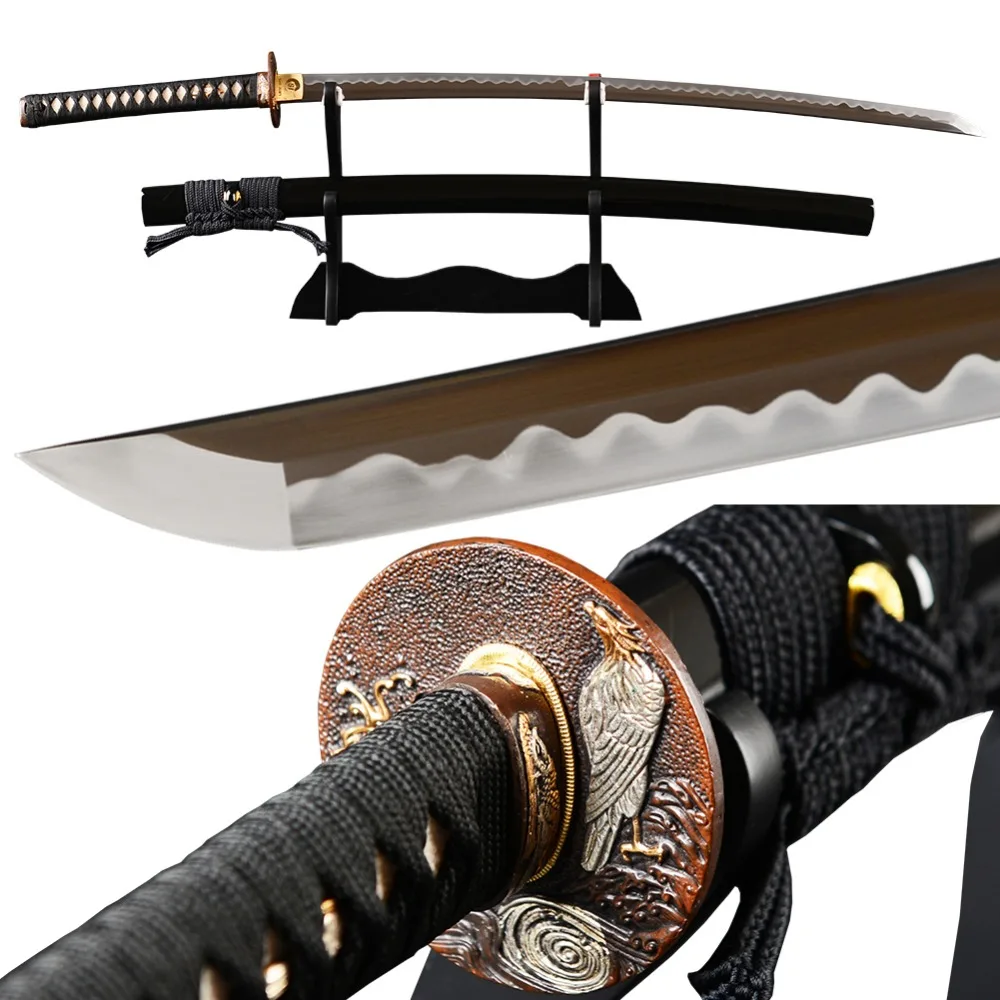 Special Price High Carbon Steel Clay Tempered KATANA Razor Sharp Japanese Sword
