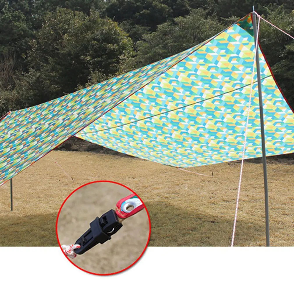 Палатки ветер зажим троса навесов Открытый Отдых Пластик клип палатки Аксессуары Новый