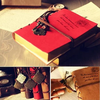 

Affordable Classic Vintage Leather Bound Blank Pages Journal Diary Notebook
