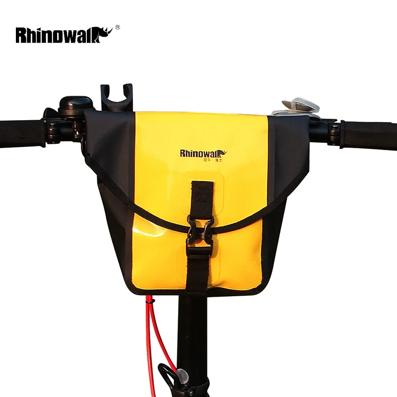 

RHINOWALK Outdoor Bicycle Front Bag Waterproof Bike Handlebar Bag Rainproof Electric Bike Cycling Bag Pannier Travel MTB Pannier