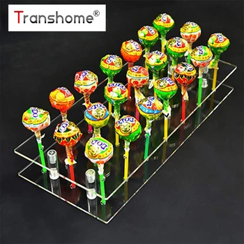

Transhome Lollipop Stand 21 Holes Transparent Dessert Stand Cake Stand Wedding Decoration Candy Display Lollipop Display Tools