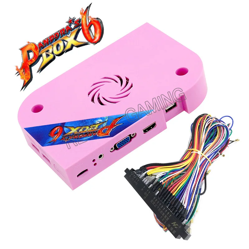 Pandora's box 6 Sanwa diy kit 1300 в 1 Jamma 3D печатной платы ПОДДЕРЖКА CGA/VGA/HDMI для аркадные видео игры кабинет машина - Цвет: Pandora 6
