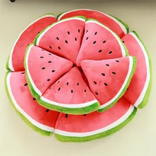 30CM 40CM Soft Plush Watermelon Pillows Baby Cute Cartoon Toys 3D Fruit Pillows Cushion Stuffed Plush