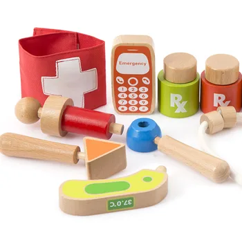 

Doctor Toys Portable Kids Classic Children Pretend Play Doctor Nurse Toy Set Suitcase Medical Kit Educational Role Play Toys