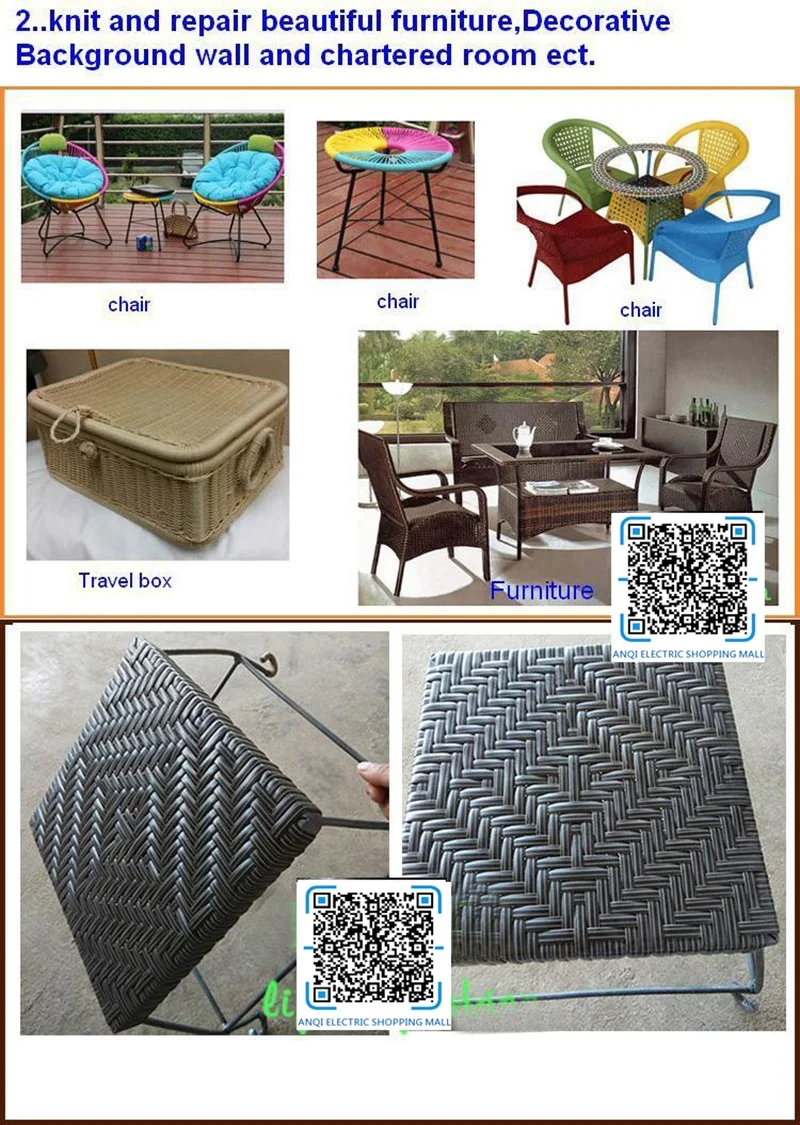 Black weaving material plastic