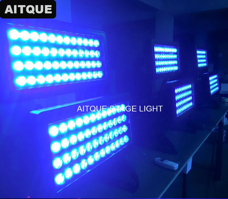 6 Лот событие водонепроницаемый привело мыть фары открытый 96x10 Вт RGBW город и цвет прожекторы напольный LED города цвет свет