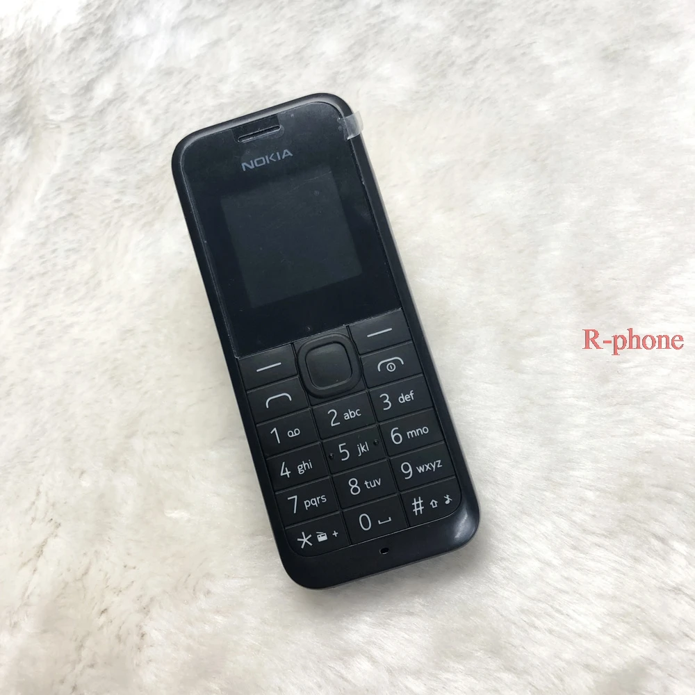 Оригинальный Восстановленный Мобильный телефон NOKIA 105 с двумя Sim картами хорошего