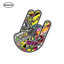 HotMeiNi 13×9.1cm Car Styling JDM Shocker Vinyl Car Sticker Bomb Bumper Hand Funny Waterproof Doors And Windows Accessories