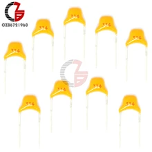 100 шт. 0,33 мкФ 330nF 334 с алюминиевой крышкой, 50В монолитный Керамика чип конденсатор с алюминиевой крышкой