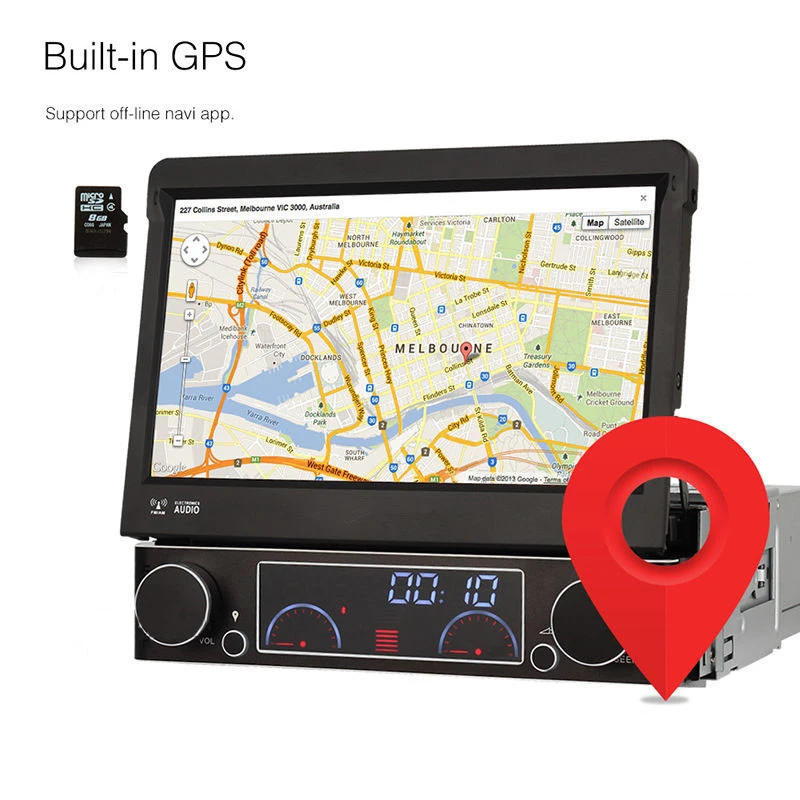 

7"1Din car radio stereo auto retracble panel Car DVD player with AM FM RDS GPS Bluetooth digital TV(optional) DK7091