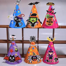 Дети DIY Хэллоуин вечерние шляпы Тыква Ведьма счастливая шапка Хэллоуин для детей Хэллоуин костюм косплей наряды украшения