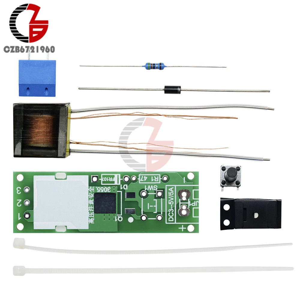 HV 1 высоковольтный генератор с дуговым зажиганием DIY Kit Arc комплект зажигания для