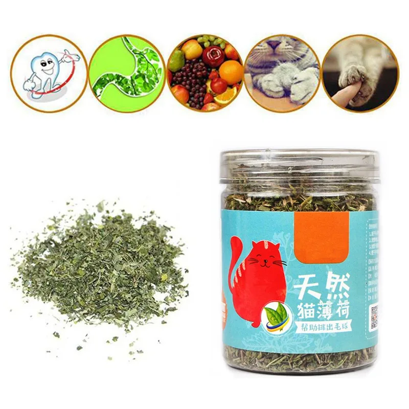 Натуральный Премиум Catnip ментоловый аромат мята для кошки забавные игрушки для котят кондиционер желудок 20 г