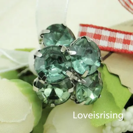 

3 Colors Pick-24pcs10mm A-Grade Rhinestone Wedding Accessories Wedding Bouquets Stem Jewelry Wedding Flowers Decor