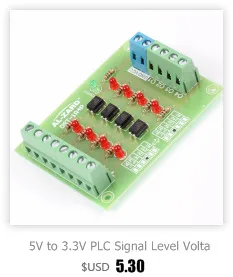 24 В до 5 В 4 канальная оптопара изоляционная доска изолированный модуль PLC уровень сигнала преобразователь напряжения доска 4 Бит