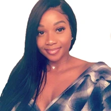Full Lace Wigs Human Hair With Baby Hair For Women Straight Black Pre Plucked Full Lace