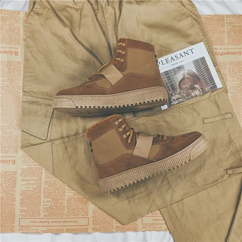 

Autumn and winter retro plus velvet warm cotton shoes fashion men and women couple models increase casual shoes large size 41-44