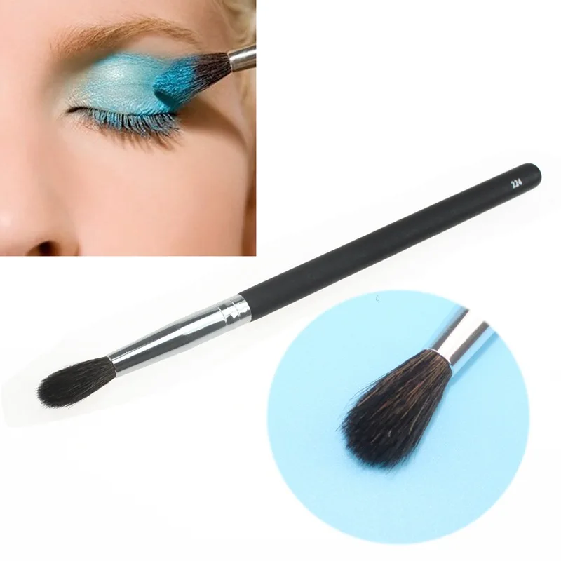 

Wooden Handle Black Wool Eyeshadow Brush Modify Eyelid Eyes Silhouettes Brightening Beauty Make Up Tools