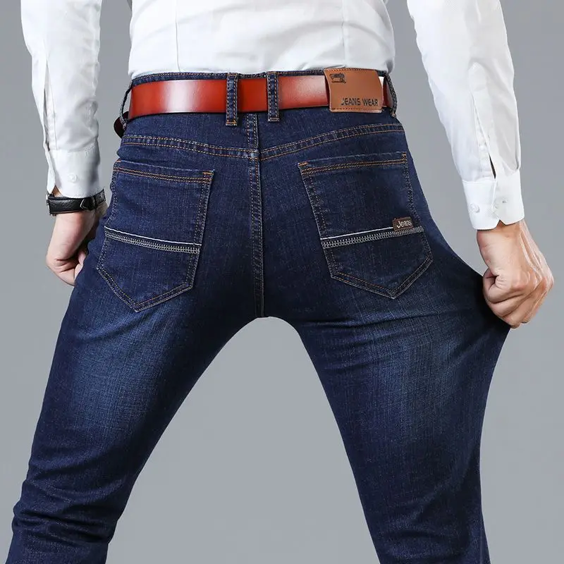 Brand European American Style Stretch Men Jeans Luxury Men's Denim ...