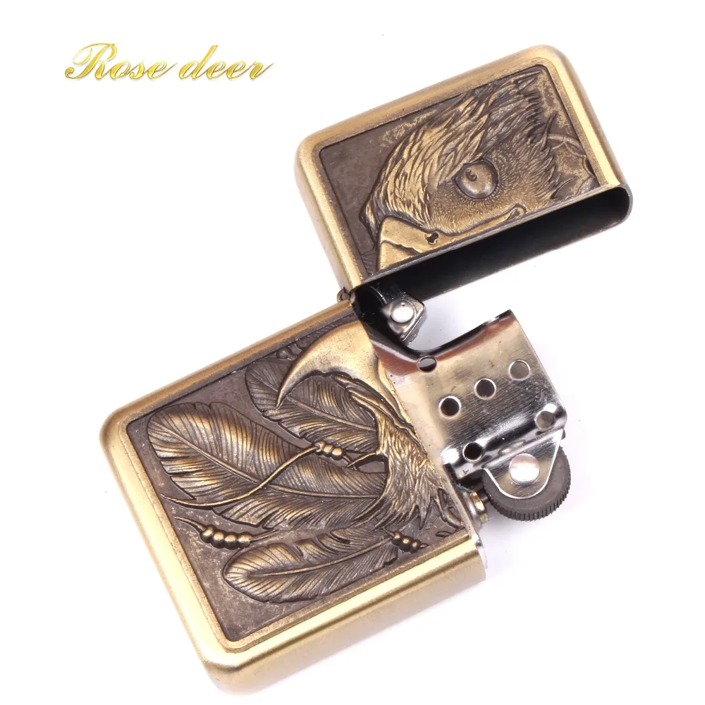 

Grinding Weel Lighter Metal Kerosene Oil Lighter Gasoline Windproof Refillable Cigarette Accessories Retro Men Gadgets Lighters