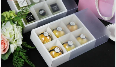 22.5x15.1x5cm White White colour 22.5*15.1*5cm Transparent White cake Box dessert macarons boxes pastry packaging boxes100 pieces/lot - Цвет: 22.5x15.1x5cm White