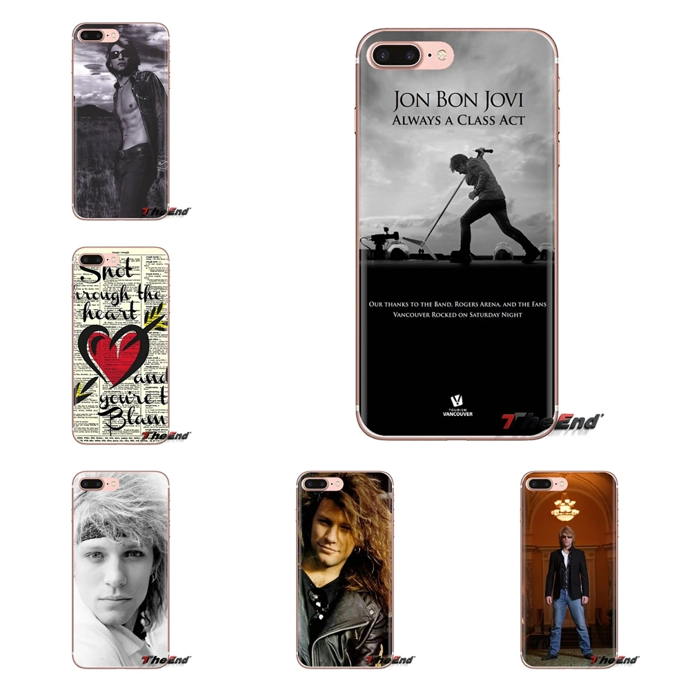 

Transparent Soft Shell Covers For iPod Touch Apple iPhone 4 4S 5 5S SE 5C 6 6S 7 8 X XR XS Plus MAX Jon Bon Jovi Rock Band star