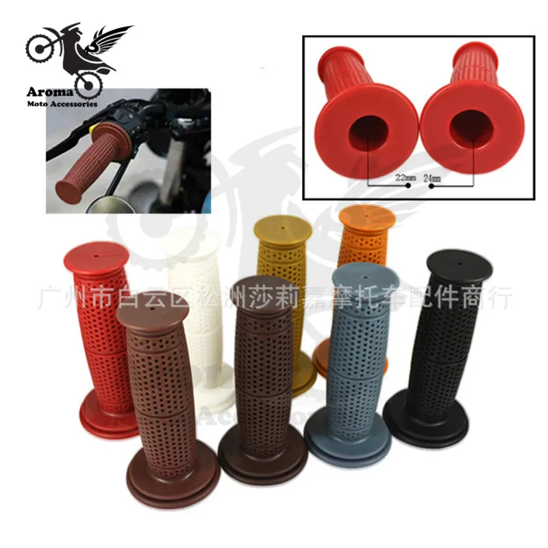 

pro motorbike handle bar classic rubber 7/8" 22MM moto handlebar for kawasaki honda suzuki benelli yamaha harley motorcycle grip