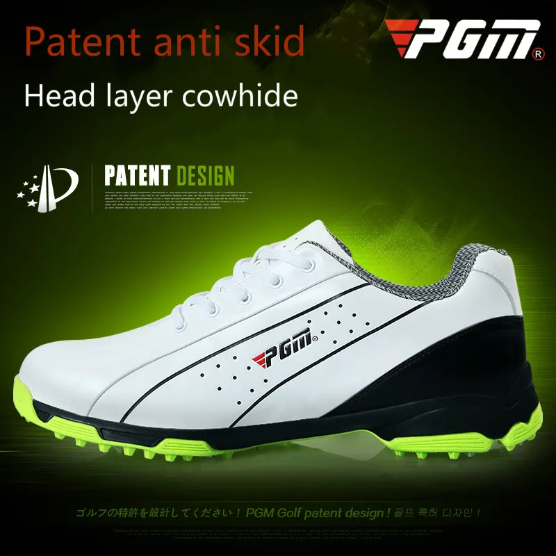 

2018 PGM Male Golf Shoes Brand Head Layer Cowhide Antiskid Patent Sneakers Summer Waterproof Wear-resisting sport shoes for men