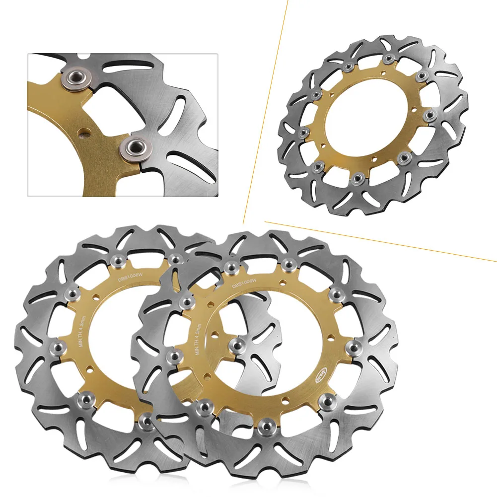 Передние тормозные диски для тормозного диска для Yamaha XJ6 DIVERSION/FZ6 Fazer 600/FZ6 600 S2/YZF R6/MT-09 850 Tracer Gold