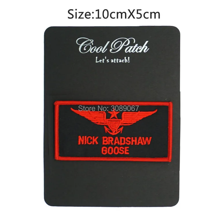 4 &quotТоп нашивка оружие TOPGUN Пит MITCHELL MAVERICK именной ярлык Insignia Том Круз ТВ серии