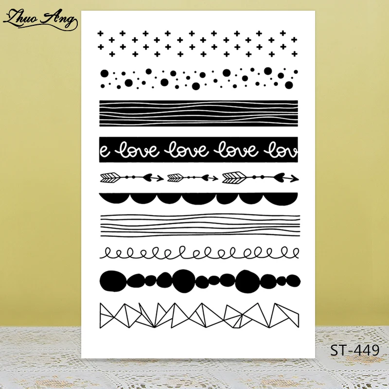 

Various Lace Pattern Transparent Rubber Stamp/Seal for DIY Scrapbooking/Photo Album Decorative Card Making Clear Stamps Supplies