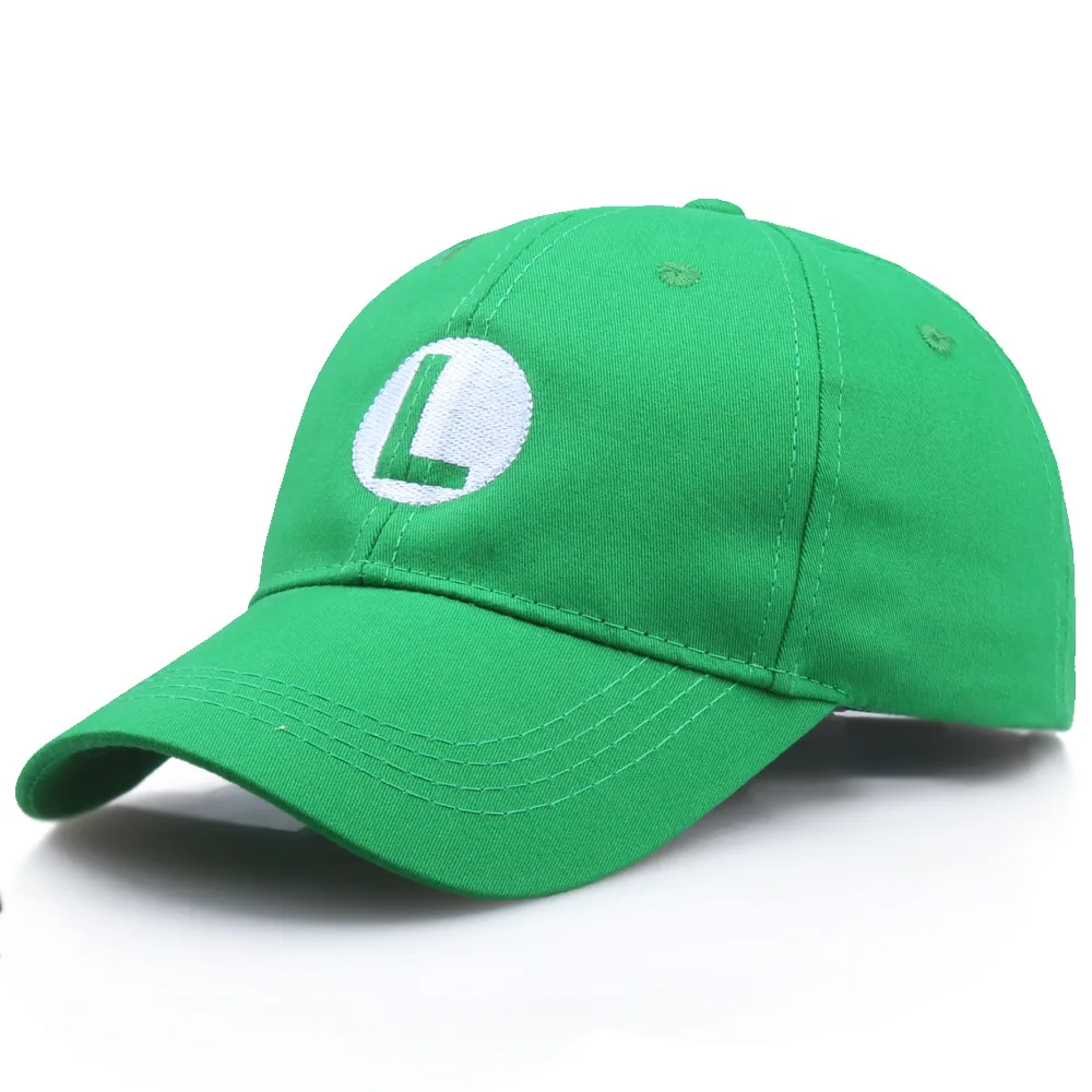 Бейсбольная кепка Super Mario Bros s для женщин и мужчин, Регулируемая Кепка Для Взрослых, красная, M, зеленая, L, кепка для косплея,, Прямая поставка