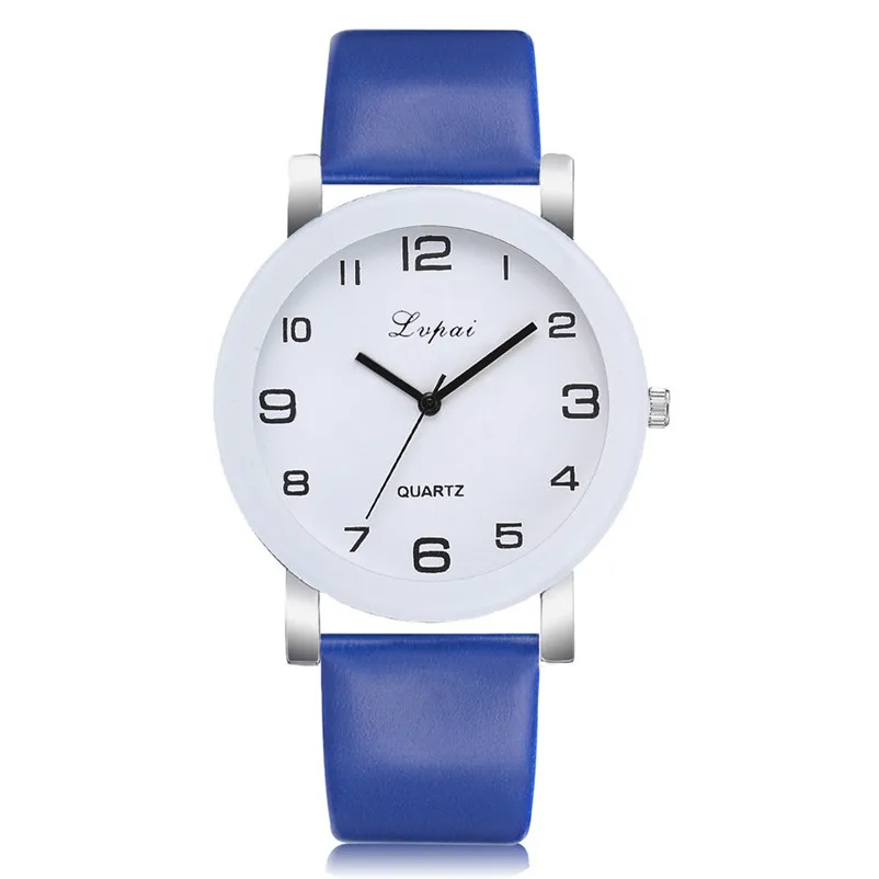 High quality women's watches 2018 fashion pu Leather Band Watch Quartz Analog Wrist Watch hours clock Relogio Masculino S20 (4)