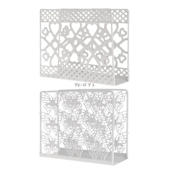 

Metal Napkin Serviette Holder Dispenser rust resistant Paper Tissue Rack Home Party Table Decor