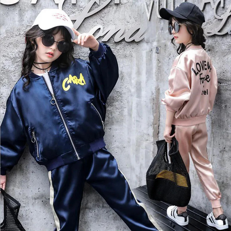 Autumn sports suit for girls Clothes Long Sleeve Kids Outfits Clothing Girl jacket + pants Set 2 PCS clothing for girls  (5)