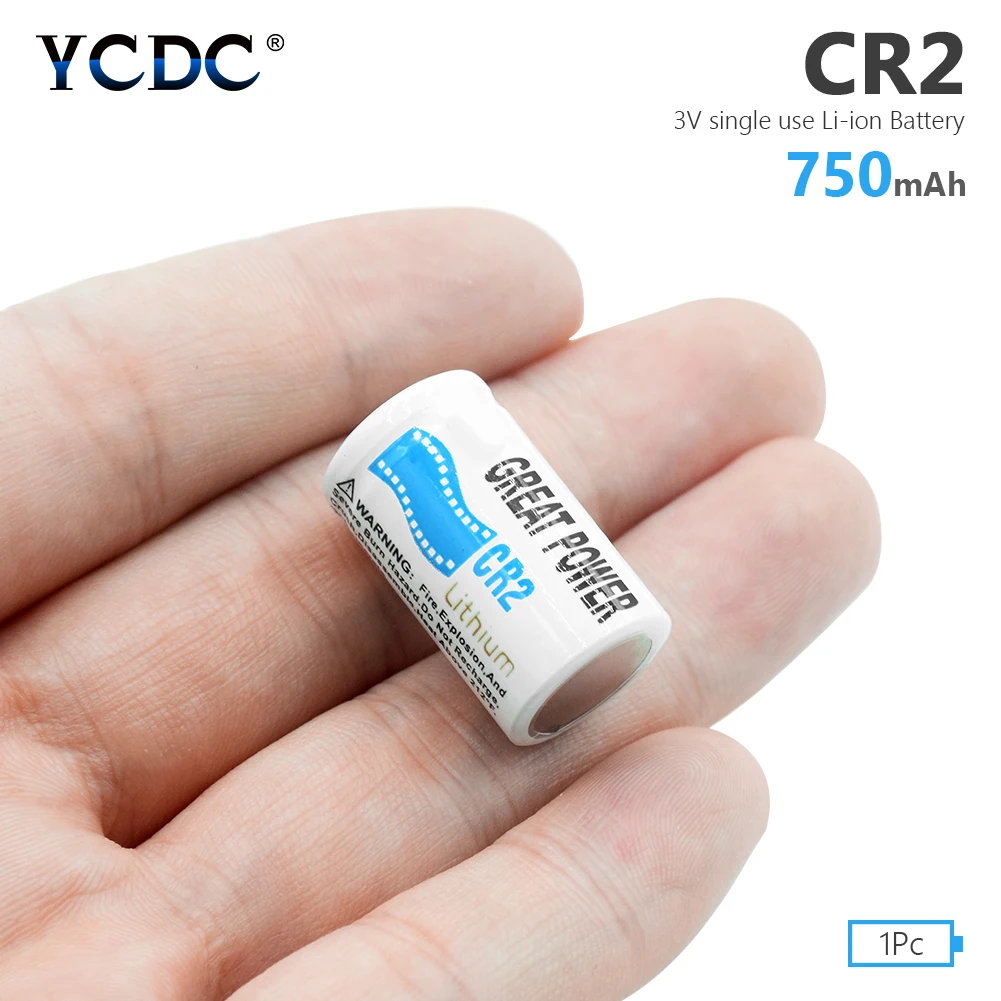 

YCDC High quality 750mAh CR2 Battery 3V Lithium DLCR2 5046LC Batteries For Camera Alarm System primary lithium battery