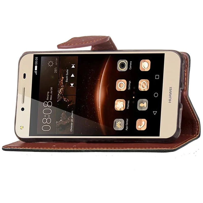 Лист застежка кошелек чехол для Huawei Y5 II Y6 Y600 Y635 Y336 Y5C Роскошные откидная крышка