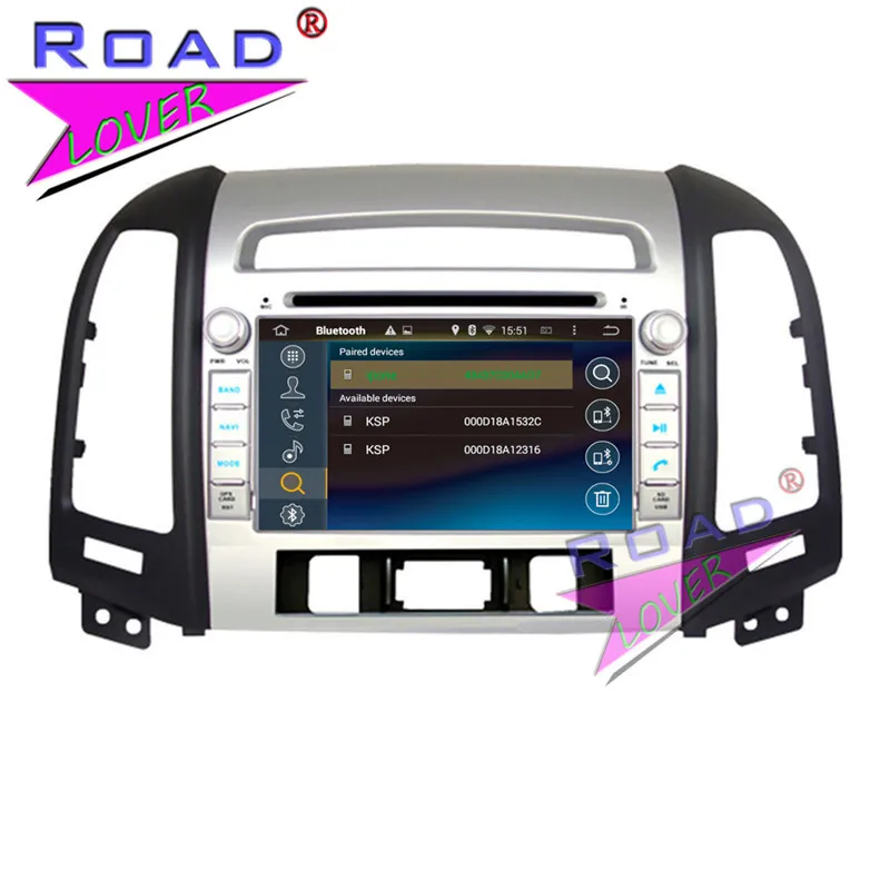 Discount Roadlover Android 8.0 Car DVD Player For Hyundai Santa Fe 2006 2007 2008 2009 2010 2011 2012 Stereo GPS Navigation Magnitol 2Din 2