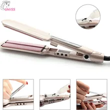 Титановая пластина Профессиональный Выпрямитель для волос lONIC инфракрасный выпрямитель для волос Утюг ЖК-дисплей волос плоский Утюг