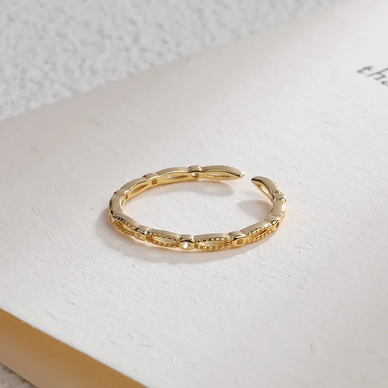 INZATT Настоящее серебро 925 проба полое модное кольцо для очаровательных женщин вечерние ювелирные изделия в стиле панк минималистичные аксессуары