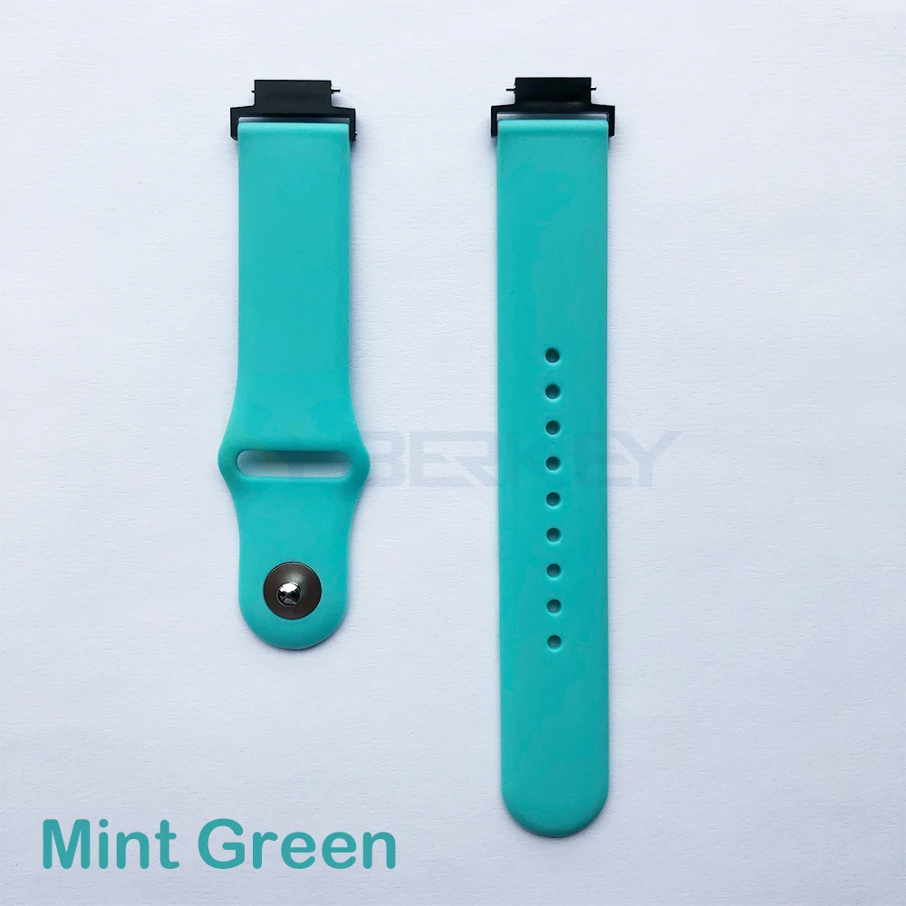 Силиконовый ремешок для Xiaomi Huami Amazfit Verge, ремешок для часов, мягкий силиконовый ремешок для часов, сменный ремешок, браслет, ремни, спортивный ремень - Цвет: Mint Green