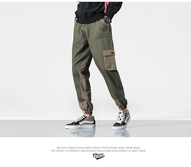 Мужские джоггеры 2019 повседневные брюки Мужская брендовая одежда осень мульти-карман армейские штаны карго эластичные мужские брюки