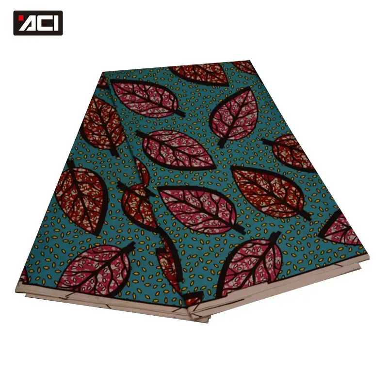 

ACI African Wax Fabric Hot Sale 6 Yards/Piece For Traditional African Dresses Batik Fabric Wax Hollandais Real Wax Print Fabric
