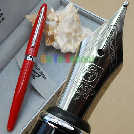 

PICASSO 919 VIOLET AND SILVER FOUNTAIN PEN FINE NIB WITH ORIGINAL BOX